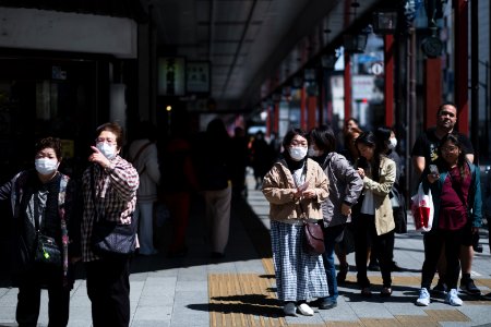 Views around Asakusa neighborhood in April of 2019 in Tokyo 09
