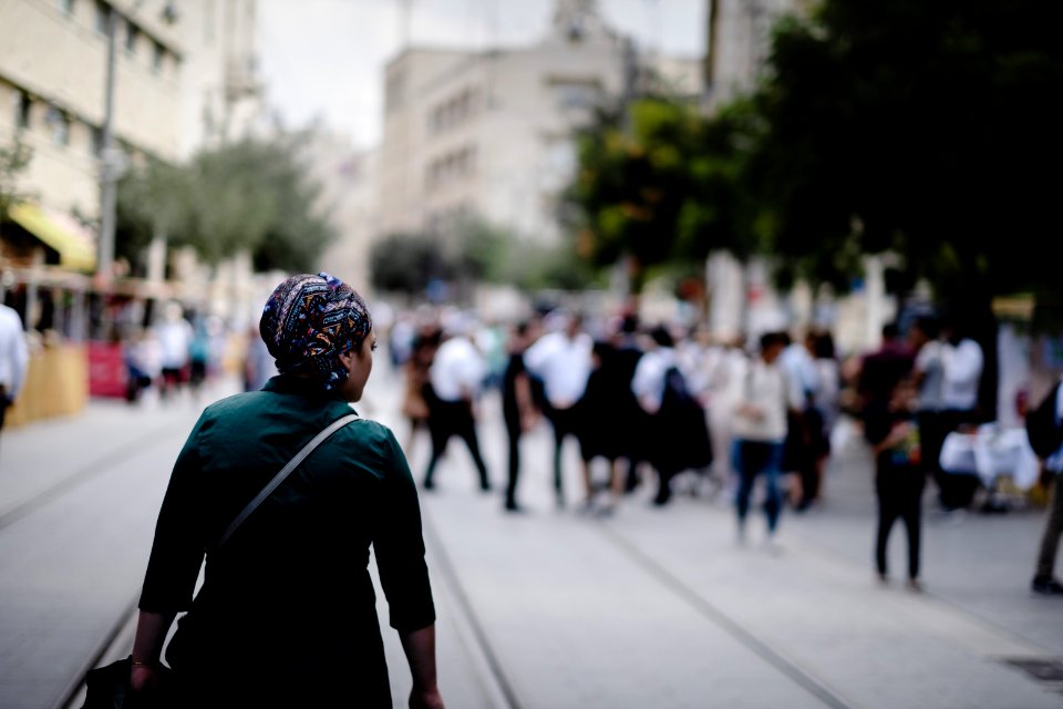Views along Jaffa street in October of 2019 during the Sukkot holiday 12