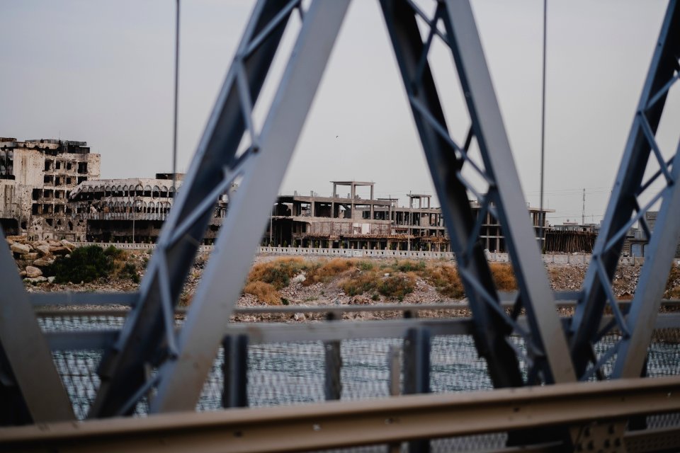 Views along the river Tigris in Mosul in 2019 when Moslawis go during the summer to cool down 37