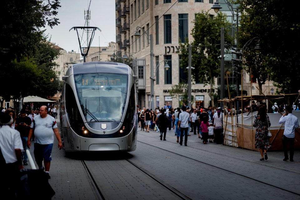 Views along Jaffa street in October of 2019 during the Sukkot holiday 23