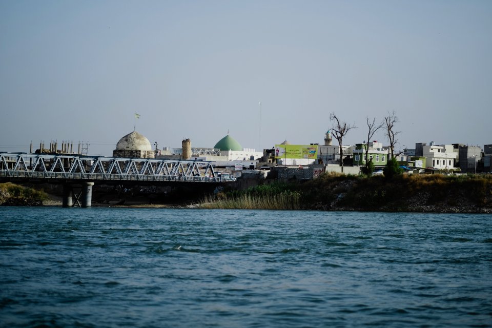 Views along the river Tigris in Mosul in 2019 when Moslawis go during the summer to cool down 02