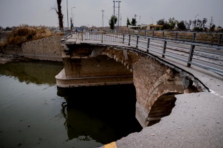 Views along the riverside of the Tigris in Mosul in summer of 2019, after war with the Islamic State 09