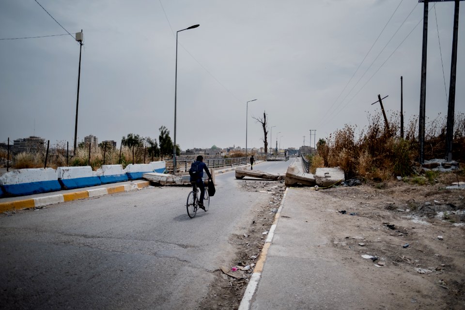 Views along the riverside of the Tigris in Mosul in summer of 2019, after war with the Islamic State 08