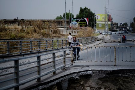 Views along the riverside of the Tigris in Mosul in summer of 2019, after war with the Islamic State 17