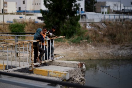 Views along the riverside of the Tigris in Mosul in summer of 2019, after war with the Islamic State 12