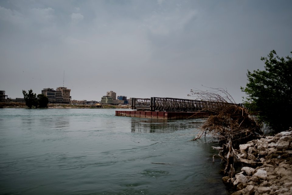Views along the riverside of the Tigris in Mosul in summer of 2019, after war with the Islamic State 06