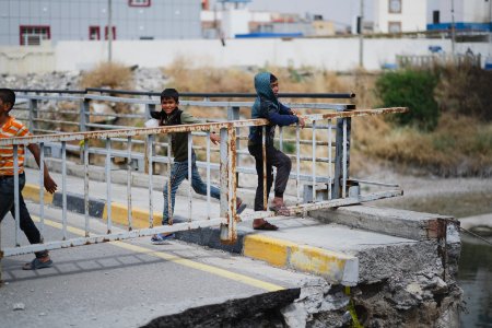 Views along the riverside of the Tigris in Mosul in summer of 2019, after war with the Islamic State 16