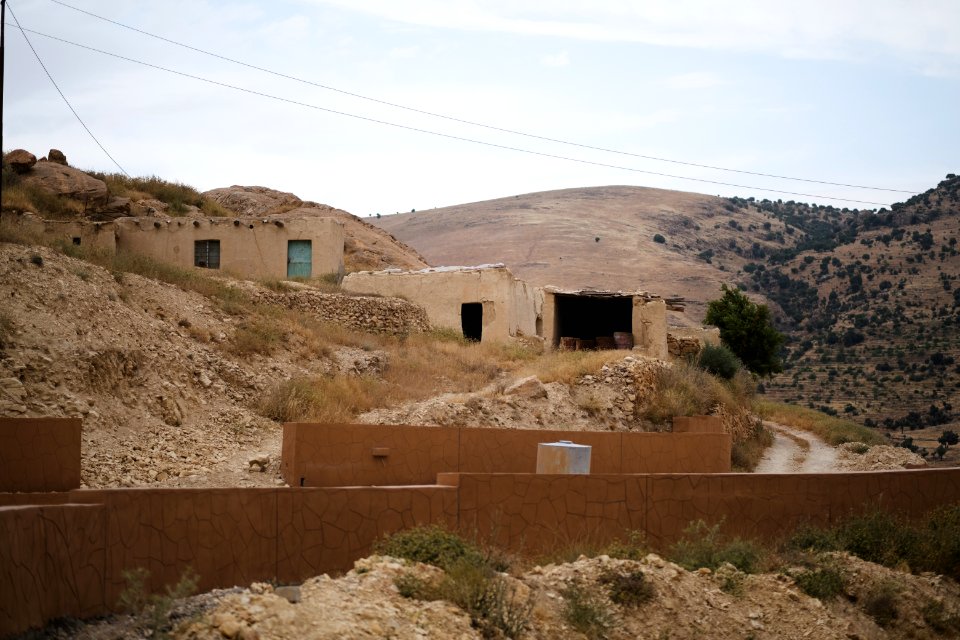 Views across from the Ezidi martyr's memorial in June of 2019 on Shingal Mountain 04