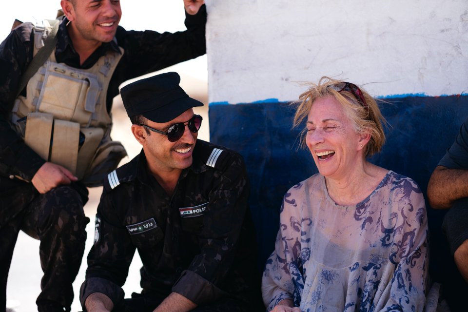 Views around a crossroads near Sinjar town where Ezidis were massacred, now an Iraqi police checkpoint 02