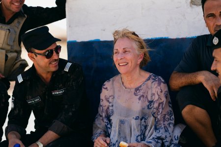 Views around a crossroads near Sinjar town where Ezidis were massacred, now an Iraqi police checkpoint 01