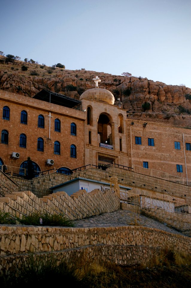 Views and walking around the Monastery of Saint Matthew, Der Mar Matti, near Bashiqa and Bardarash 09
