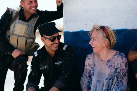Views around a crossroads near Sinjar town where Ezidis were massacred, now an Iraqi police checkpoint 03