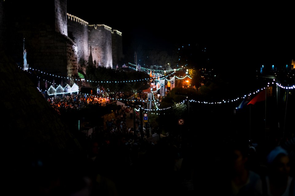 Views around a food festival near Jaffa Gate in October of 2019 during the Sukkot holiday 06