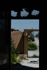 Views around a ruined house in the city center during April of 2019 in Shingal city 06