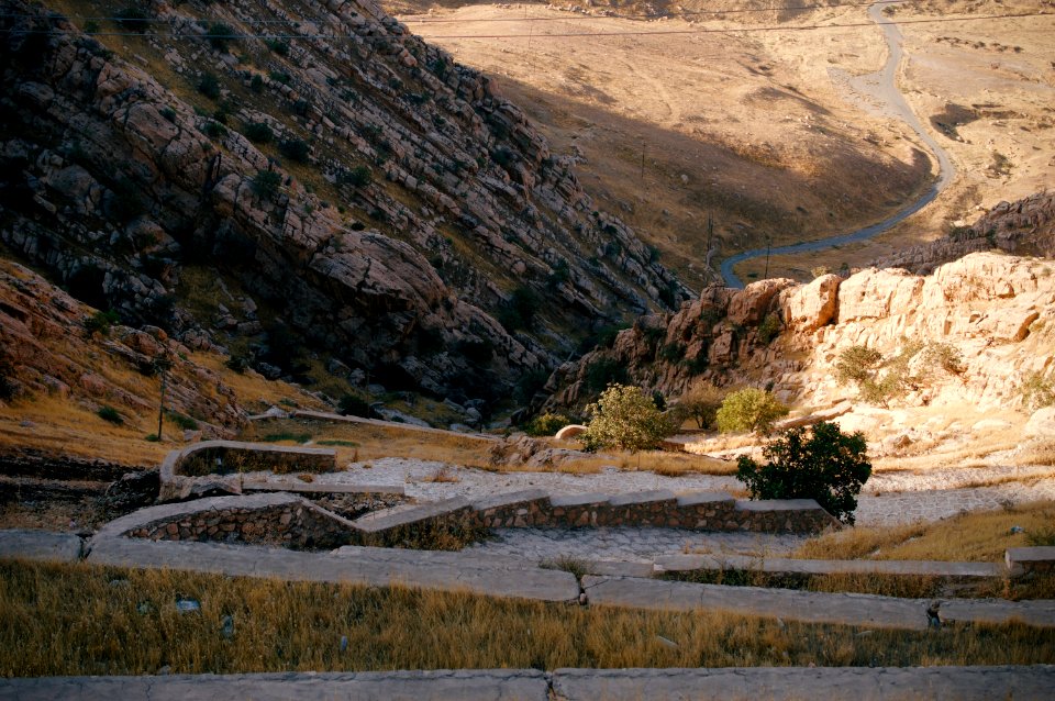 Views and walking around the Monastery of Saint Matthew, Der Mar Matti, near Bashiqa and Bardarash 07