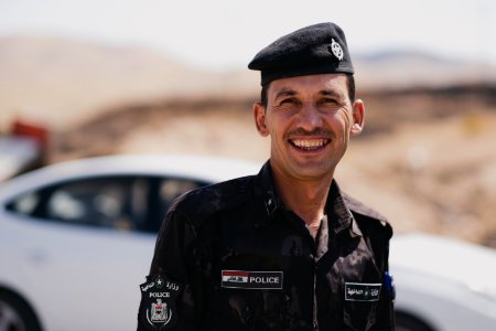 Views around a crossroads near Sinjar town where Ezidis were massacred, now an Iraqi police checkpoint 16