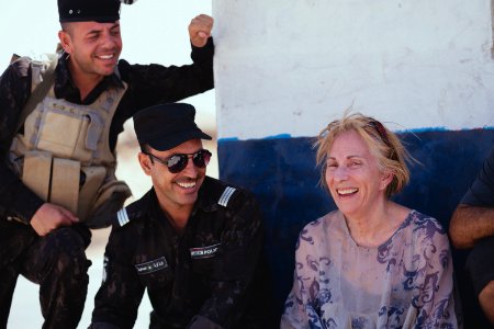 Views around a crossroads near Sinjar town where Ezidis were massacred, now an Iraqi police checkpoint 04