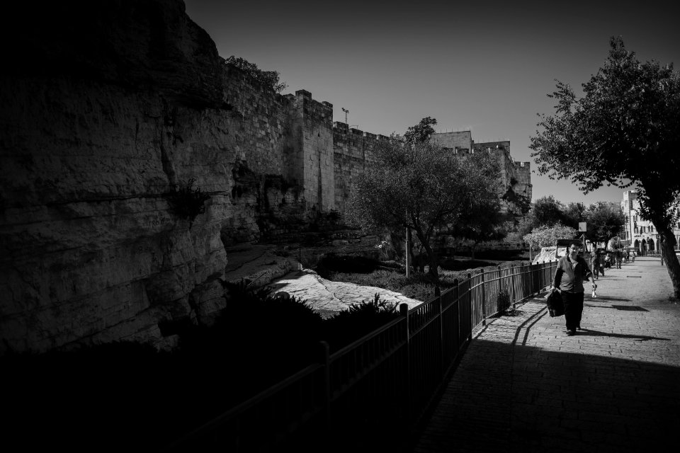 Views around the perimeter of the Old City of Jerusalem in 2019, October 08