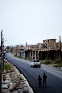 Views around the old downtown area in April of 2019 in the city center of Shingal 17