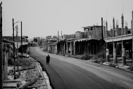 Views around the old downtown area in April of 2019 in the city center of Shingal 20