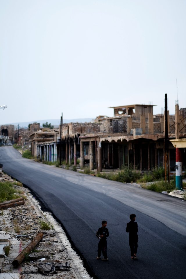 Views around the old downtown area in April of 2019 in the city center of Shingal 16