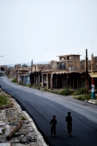 Views around the old downtown area in April of 2019 in the city center of Shingal 16