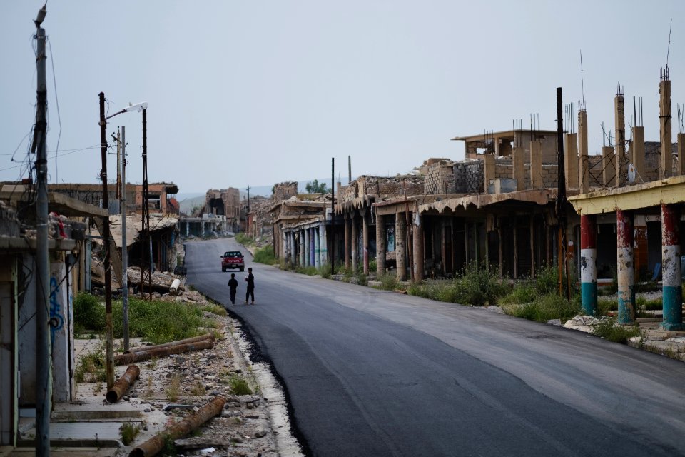 Views around the old downtown area in April of 2019 in the city center of Shingal 21