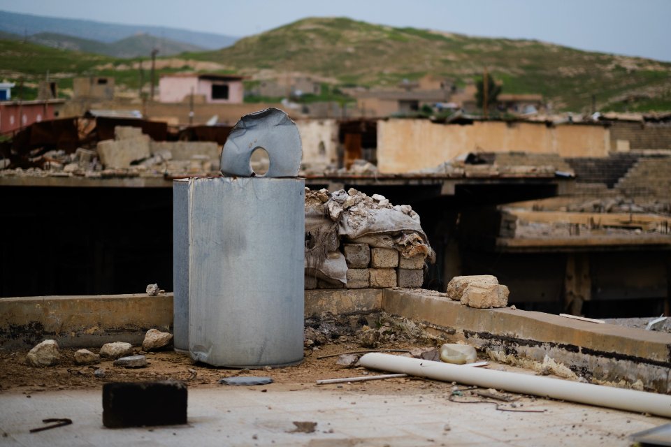 Views around the old downtown area in April of 2019 in the city center of Shingal 34