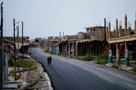 Views around the old downtown area in April of 2019 in the city center of Shingal 19