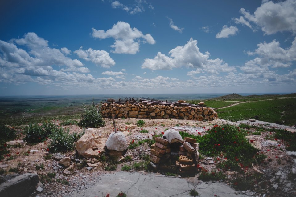 Views around the Yezidi shrine of Mame Reshan after its destruction by the Islamic State, in the Shingal mountains overlooking Shingal 18