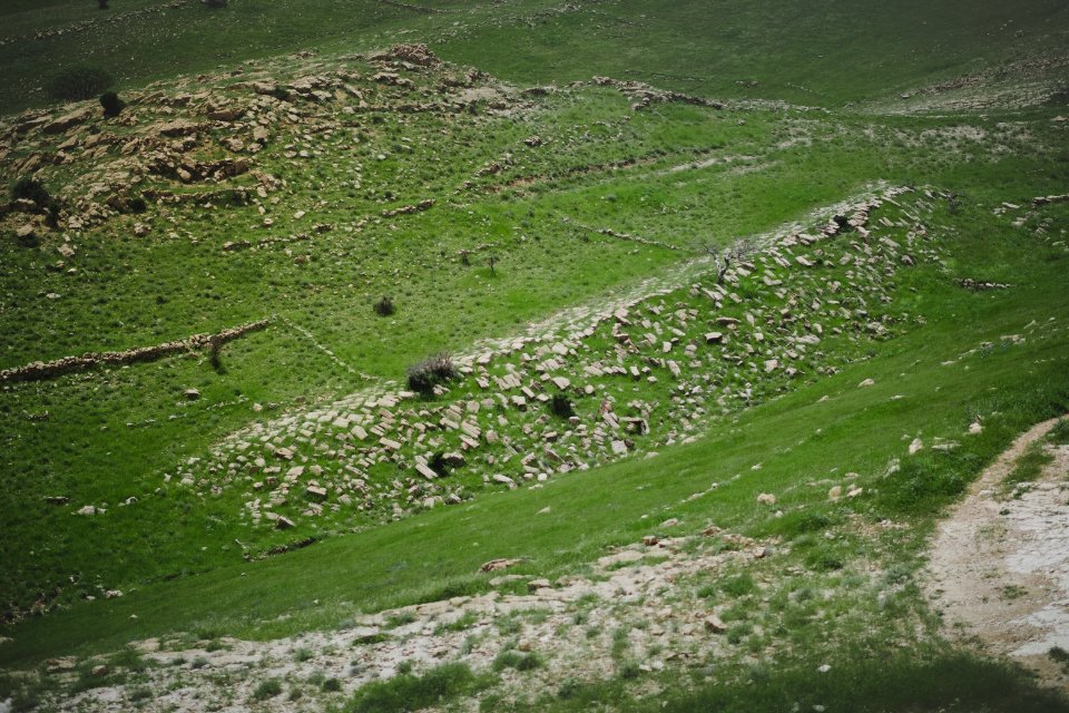Views around the Yezidi shrine of Mame Reshan after its destruction by the Islamic State, in the Shingal mountains overlooking Shingal 26