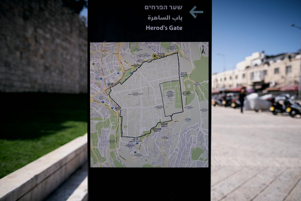 Views around the Old City of Jerusalem in 2019, October 03