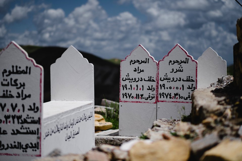 Views around the Yezidi shrine of Mame Reshan after its destruction by the Islamic State, in the Shingal mountains overlooking Shingal 20