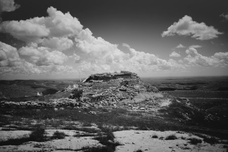 Views around the Yezidi shrine of Mame Reshan after its destruction by the Islamic State, in the Shingal mountains overlooking Shingal 05