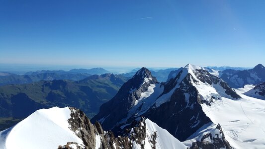 Switzerland alpine mountains photo