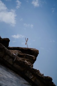 Views in April of 2019 around a ruined church in the ruins in the old city of Shingal 35
