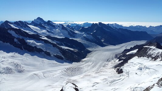 Switzerland alpine mountains photo