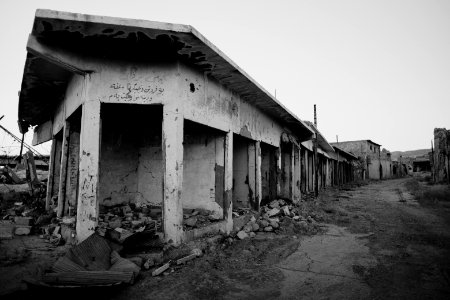 Views in July of 2019 around the ruined city center of Shingal (Sinjar) after war with ISIS 07