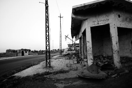 Views in July of 2019 around the ruined city center of Shingal (Sinjar) after war with ISIS 06