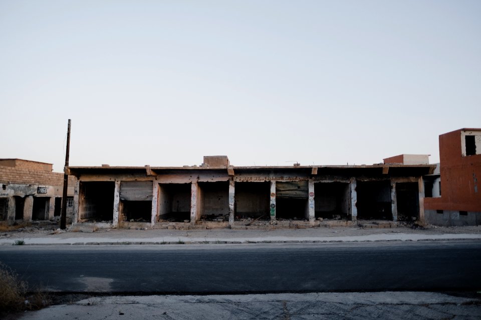 Views in July of 2019 around the ruined city center of Shingal (Sinjar) after war with ISIS 04