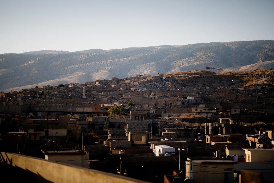 Views in July of 2019 in, around, and from the main institute in Shingal (Sinjar) after war with the Islamic State 07