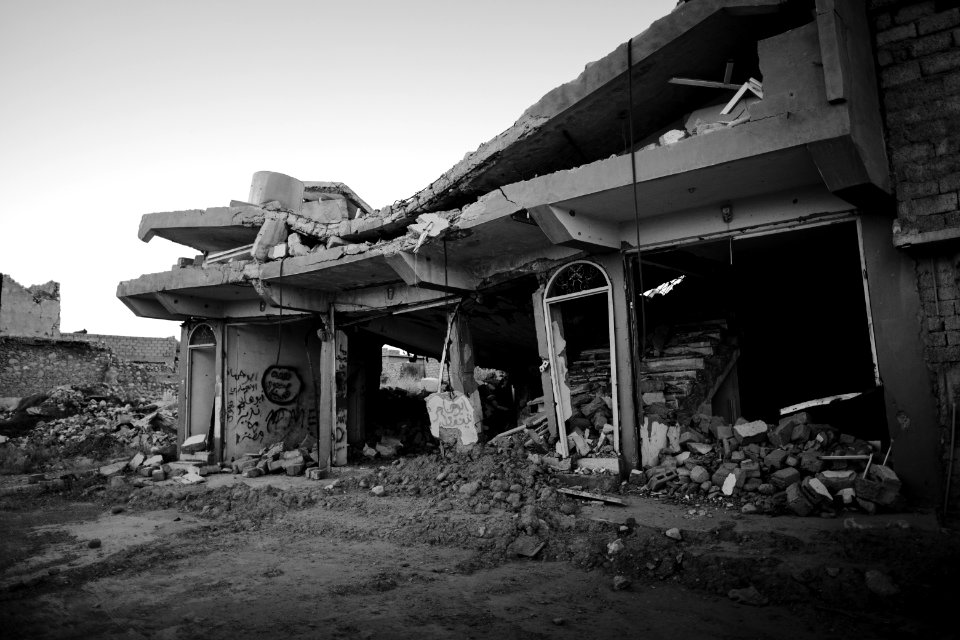 Views in July of 2019 around the ruined city center of Shingal (Sinjar) after war with ISIS 05