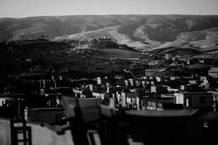 Views in July of 2019 in, around, and from the main institute in Shingal (Sinjar) after war with the Islamic State 09