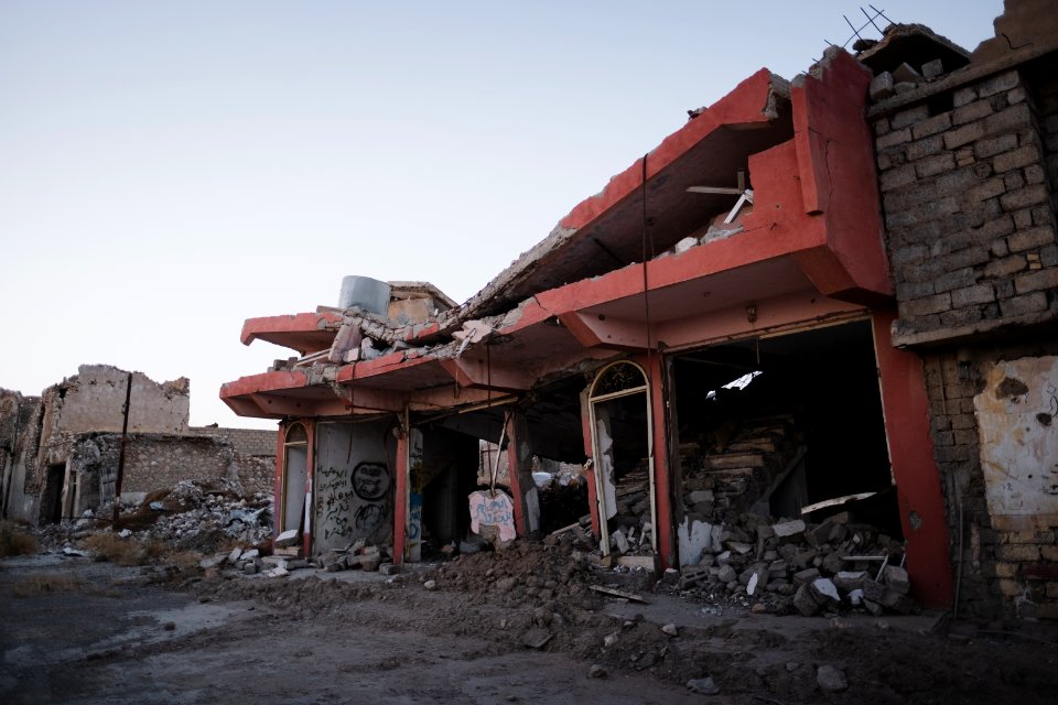 Views in July of 2019 around the ruined city center of Shingal (Sinjar) after war with ISIS 09