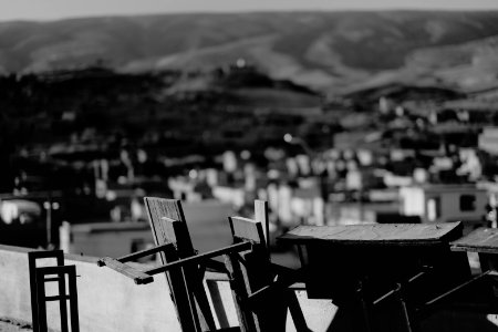 Views in July of 2019 in, around, and from the main institute in Shingal (Sinjar) after war with the Islamic State 10