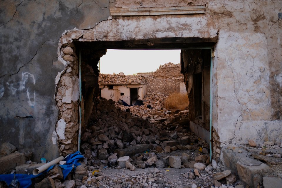 Views in July of 2019 around the ruined city center of Shingal (Sinjar) after war with ISIS 01