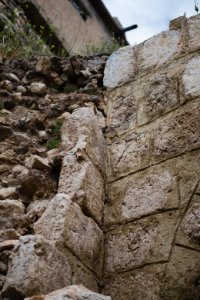 Views in April of 2019 around the historic "Roman Gate" in the ruins in the old city of Shingal 23