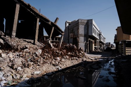 Views around the old city of Mosul in 2019 during the summer, following war with the Islamic State 22