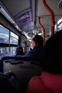 Views in April of 2019 around the bus from Minami Senju to Asakusu in Tokyo, Japan 10