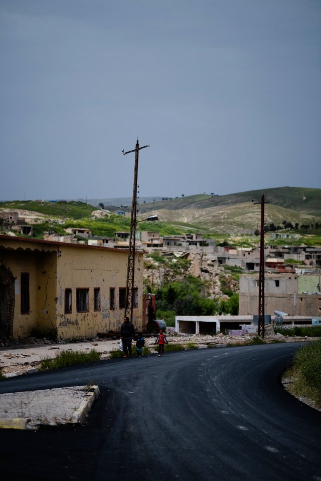 Views in April of 2019 around ruins in the old city of Shingal 37
